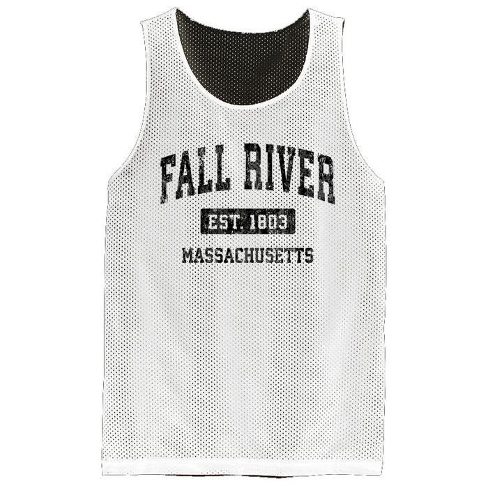 Fall River Massachusetts Ma Vintage Sports Established Design Mesh Reversible Basketball Jersey Tank