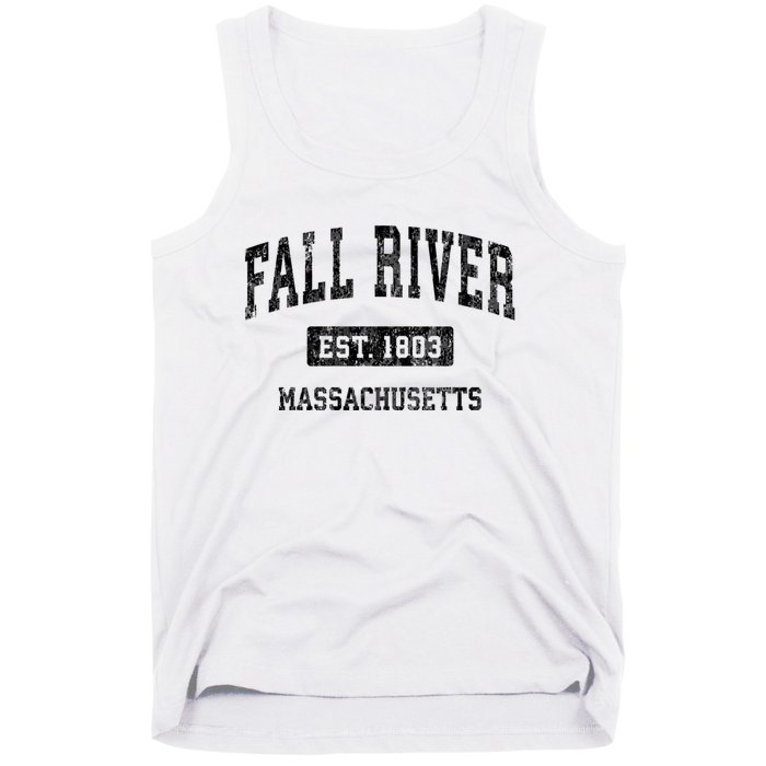 Fall River Massachusetts Ma Vintage Sports Established Design Tank Top