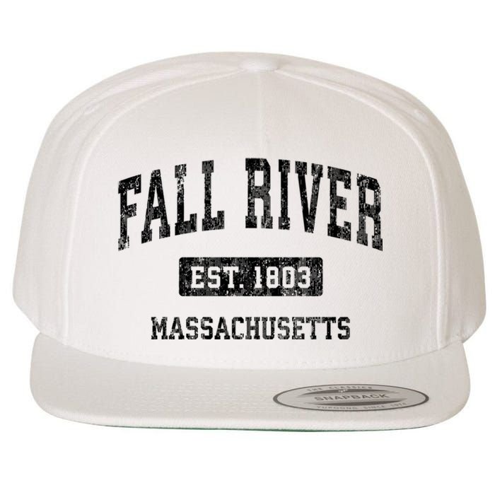 Fall River Massachusetts Ma Vintage Sports Established Design Wool Snapback Cap