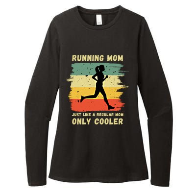 Funny Running Mom Marathon Runner Coach Marathoner Gift Womens CVC Long Sleeve Shirt