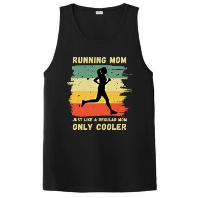 Funny Running Mom Marathon Runner Coach Marathoner Gift PosiCharge Competitor Tank