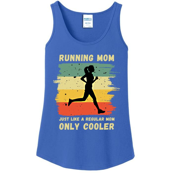 Funny Running Mom Marathon Runner Coach Marathoner Gift Ladies Essential Tank