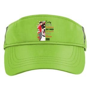 Funny Rescue Mom Happy Valentines Day Fun Dog Cross Breed Gift Adult Drive Performance Visor