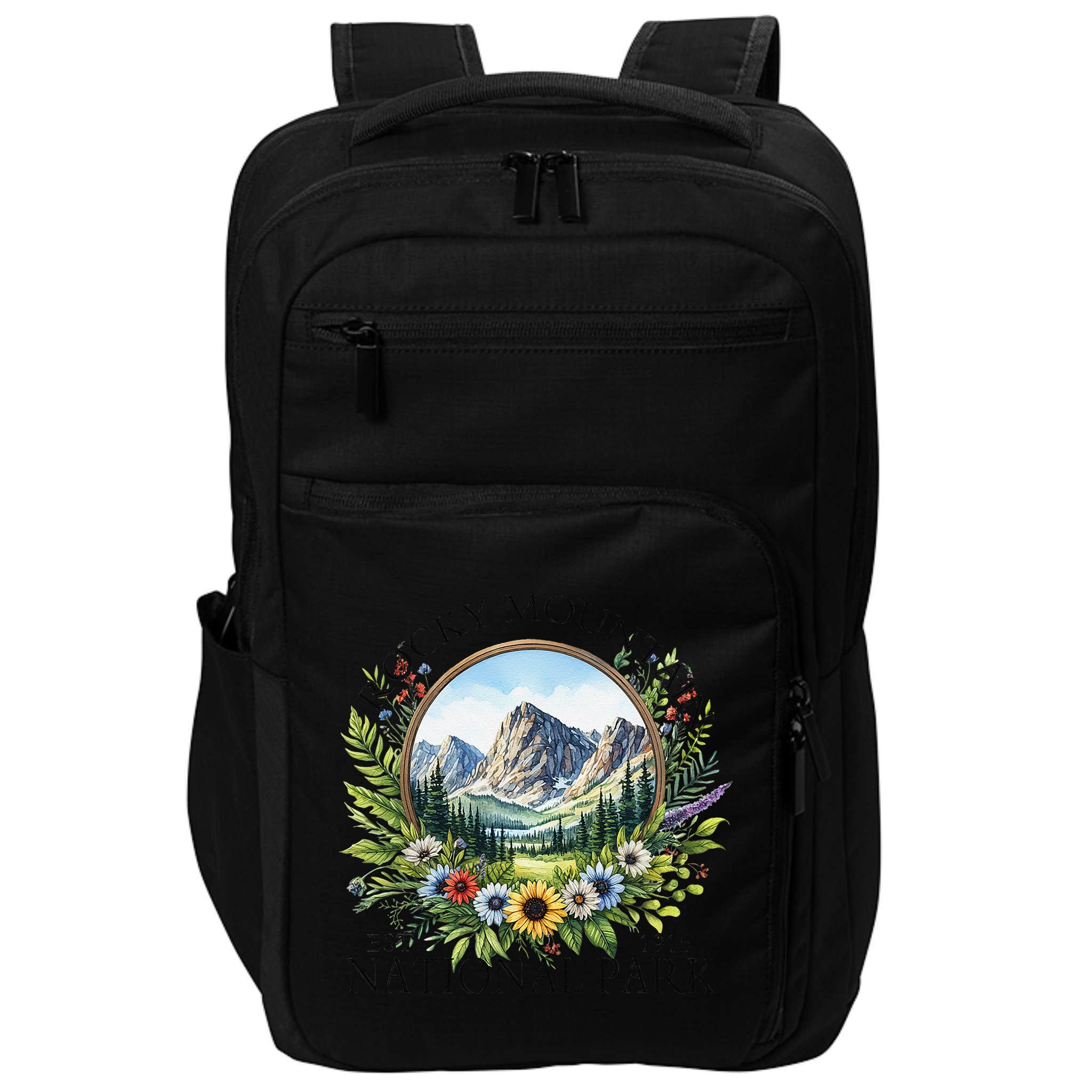 Floral Rocky Mountain National Park Hiking Camping Outdoor Impact Tech Backpack