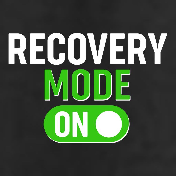 Funny Recovery Mode On Garment-Dyed Fleece Hoodie