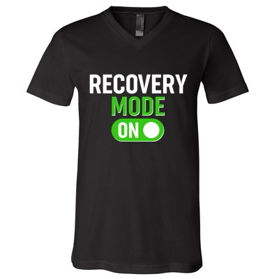 Funny Recovery Mode On V-Neck T-Shirt