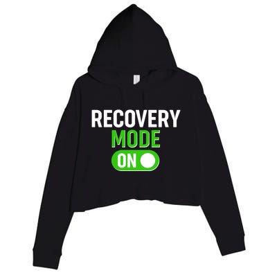 Funny Recovery Mode On Crop Fleece Hoodie