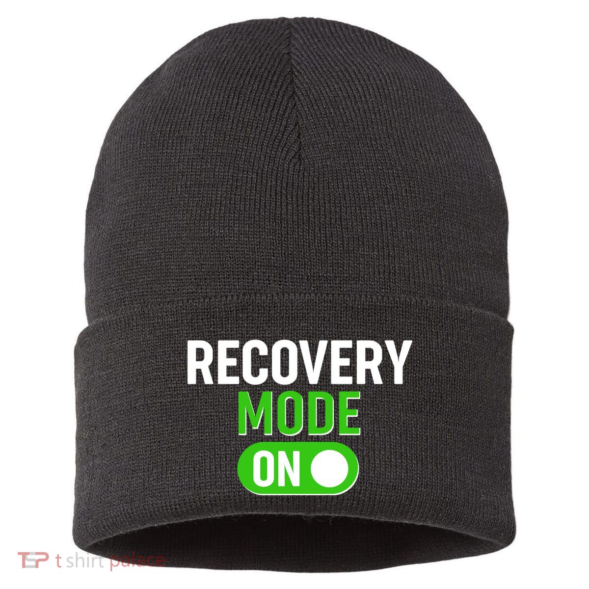 Funny Recovery Mode On Sustainable Knit Beanie
