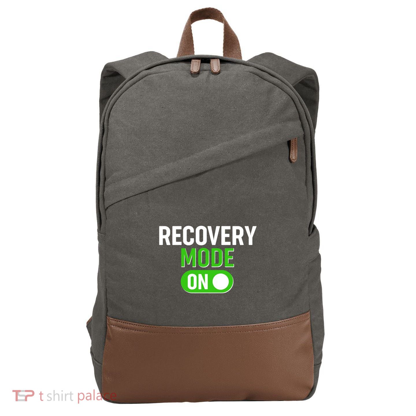 Funny Recovery Mode On Cotton Canvas Backpack