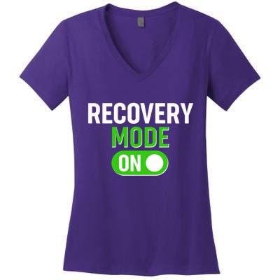 Funny Recovery Mode On Women's V-Neck T-Shirt