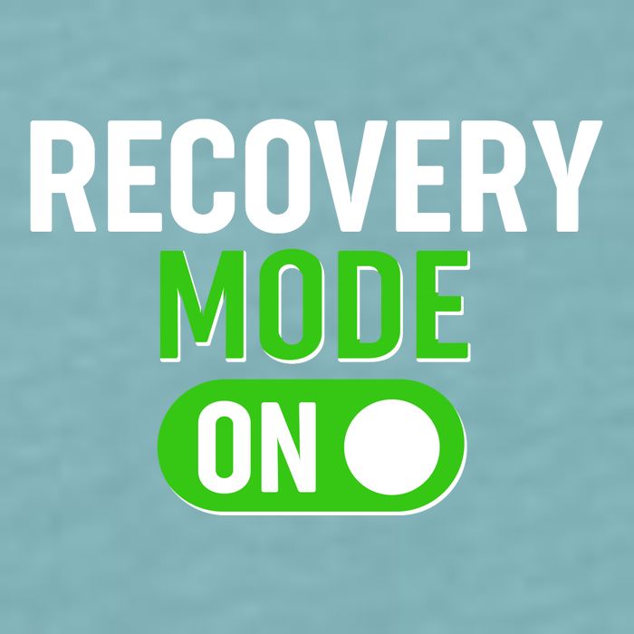 Funny Recovery Mode On Sueded Cloud Jersey T-Shirt