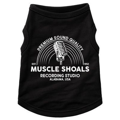 Funny Retro Muscle Shoals Recording Studio Alabama USA Logo Doggie Tank