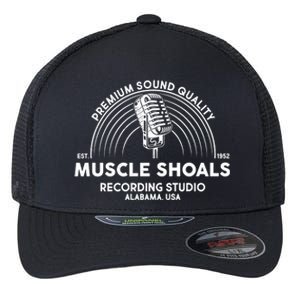 Funny Retro Muscle Shoals Recording Studio Alabama USA Logo Flexfit Unipanel Trucker Cap