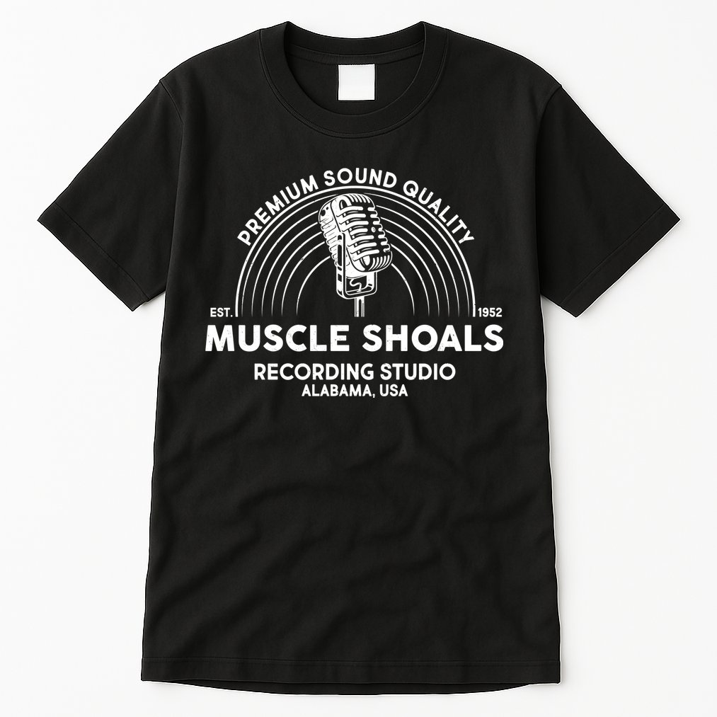 Funny Retro Muscle Shoals Recording Studio Alabama USA Logo Tall T-Shirt