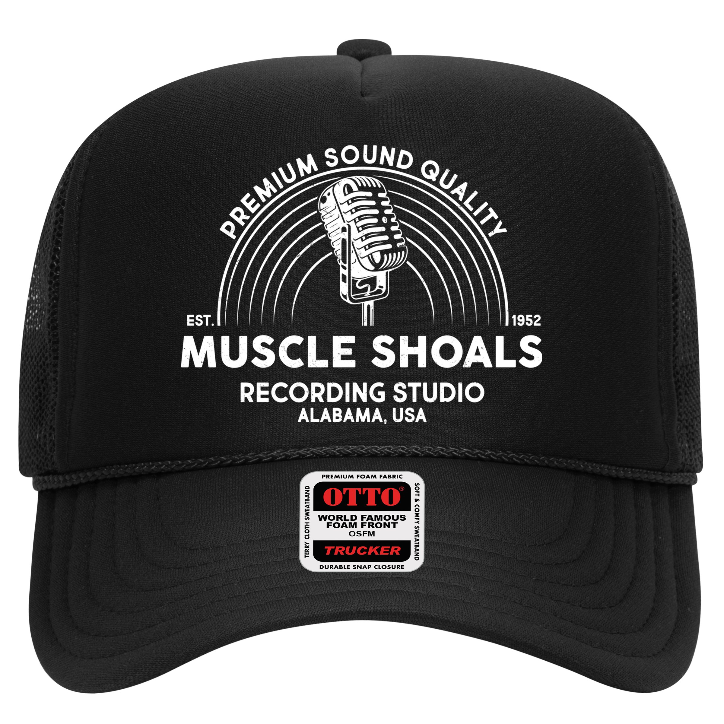 Funny Retro Muscle Shoals Recording Studio Alabama USA Logo Hat
