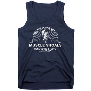 Funny Retro Muscle Shoals Recording Studio Alabama USA Logo Tank Top