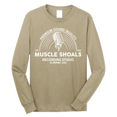 Funny Retro Muscle Shoals Recording Studio Alabama USA Logo Long Sleeve Shirt