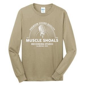 Funny Retro Muscle Shoals Recording Studio Alabama USA Logo Tall Long Sleeve T-Shirt