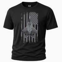 F22 Raptor Military Pilot Cooling Performance Crew T-Shirt