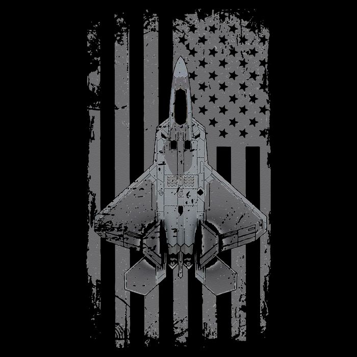 F22 Raptor Military Pilot Cooling Performance Crew T-Shirt