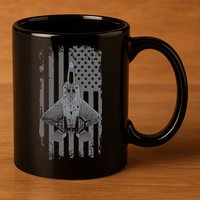 F22 Raptor Military Pilot 11oz C Handle Ceramic Mug