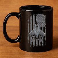 F22 Raptor Military Pilot 11oz C Handle Ceramic Mug
