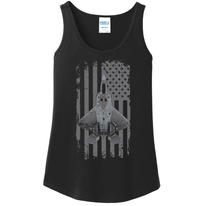 F22 Raptor Military Pilot Ladies Essential Tank