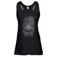 F22 Raptor Military Pilot Ladies Essential Flowy Tank