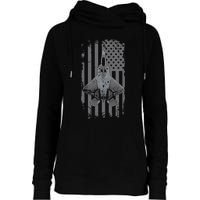 F22 Raptor Military Pilot Womens Funnel Neck Pullover Hood