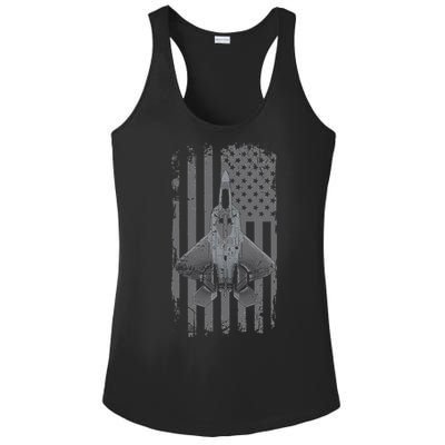 F22 Raptor Military Pilot Ladies PosiCharge Competitor Racerback Tank