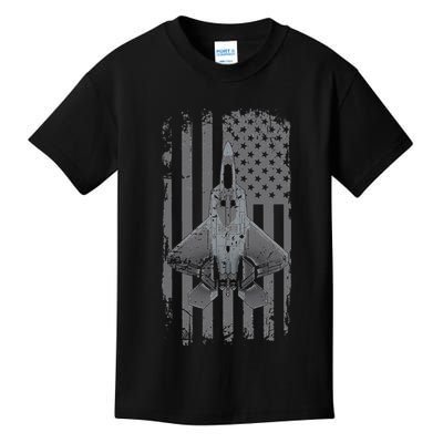 F22 Raptor Military Pilot Kids T-Shirt