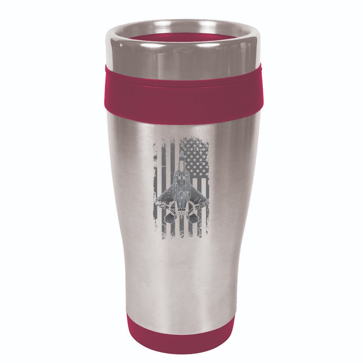 F22 Raptor Military Pilot 16oz Travel Tumbler