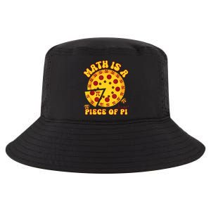 Funny Retro Math Is A Piece Of Pi Teacher Pi Day 3.14 Pie Cool Comfort Performance Bucket Hat