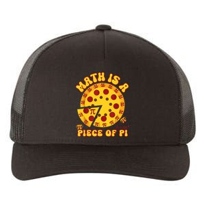 Funny Retro Math Is A Piece Of Pi Teacher Pi Day 3.14 Pie Yupoong Adult 5-Panel Trucker Hat