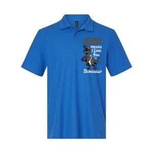 Funny Rawr Means I Love You In Dinosaur Gift Gift Softstyle Adult Sport Polo