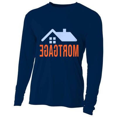 Funny Reverse Mortgage Loanofficer Cooling Performance Long Sleeve Crew