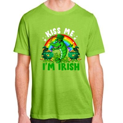 Funny Rainbow Me I’m Irish Shrimp Fish St Patrick’s Day Gift Adult ChromaSoft Performance T-Shirt