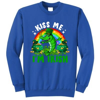 Funny Rainbow Me I’m Irish Shrimp Fish St Patrick’s Day Gift Sweatshirt