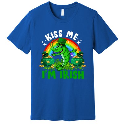 Funny Rainbow Me I’m Irish Shrimp Fish St Patrick’s Day Gift Premium T-Shirt