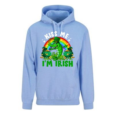 Funny Rainbow Me I’m Irish Shrimp Fish St Patrick’s Day Gift Unisex Surf Hoodie