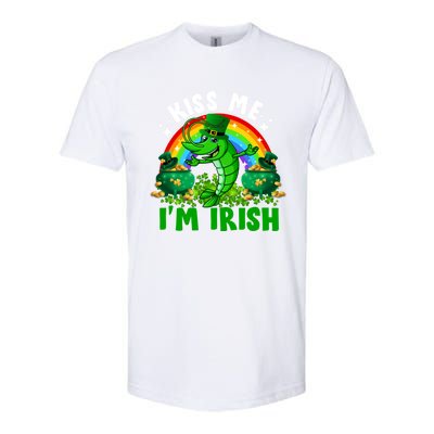 Funny Rainbow Me I’m Irish Shrimp Fish St Patrick’s Day Gift Softstyle CVC T-Shirt