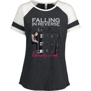 Fallingin Reverse Merchandise Fashionably Late Enza Ladies Jersey Colorblock Tee