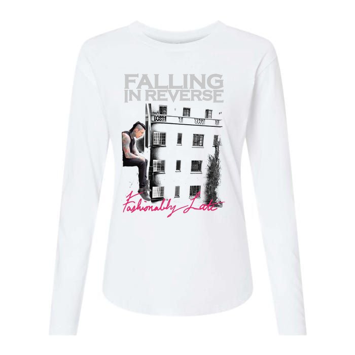 Fallingin Reverse Merchandise Fashionably Late Womens Cotton Relaxed Long Sleeve T-Shirt