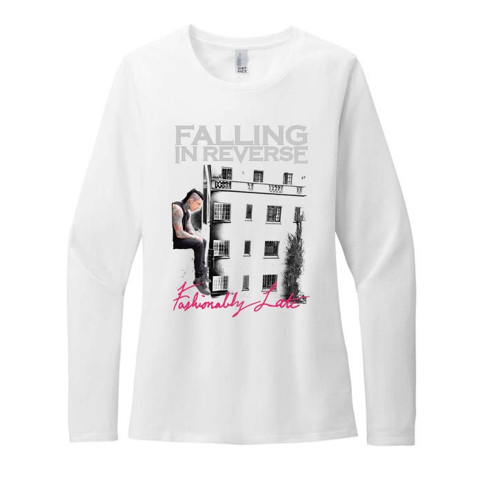 Fallingin Reverse Merchandise Fashionably Late Womens CVC Long Sleeve Shirt