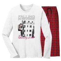 Fallingin Reverse Merchandise Fashionably Late Women's Long Sleeve Flannel Pajama Set 