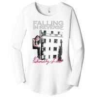 Fallingin Reverse Merchandise Fashionably Late Women's Perfect Tri Tunic Long Sleeve Shirt