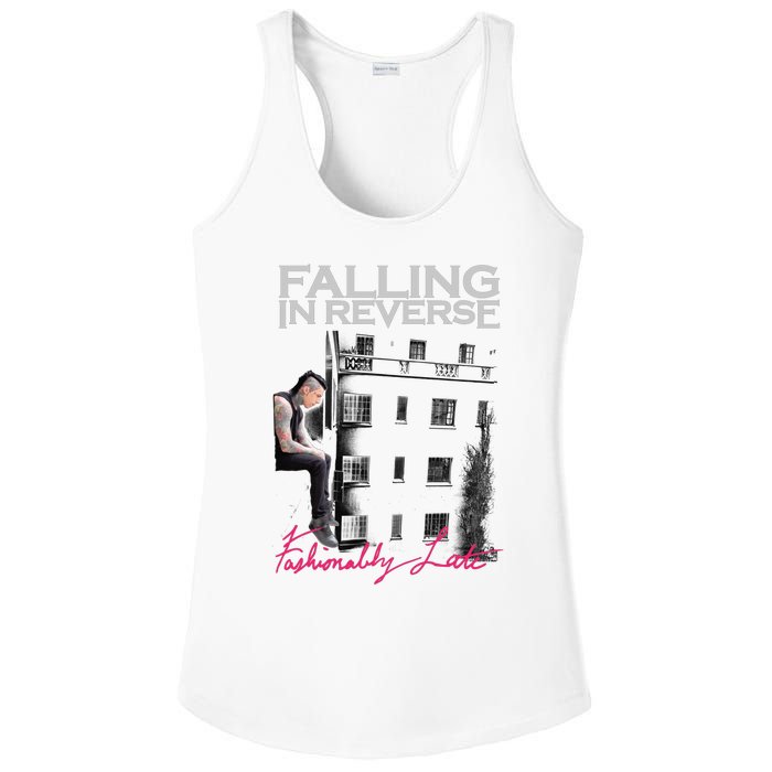 Fallingin Reverse Merchandise Fashionably Late Ladies PosiCharge Competitor Racerback Tank