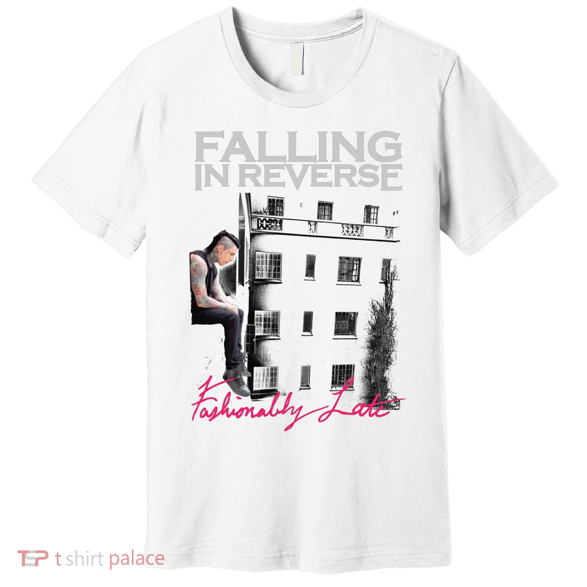 Fallingin Reverse Merchandise Fashionably Late Premium T-Shirt