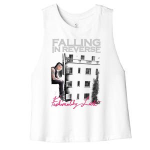 Fallingin Reverse Merchandise Fashionably Late Women's Racerback Cropped Tank