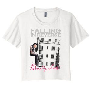 Fallingin Reverse Merchandise Fashionably Late Women's Crop Top Tee